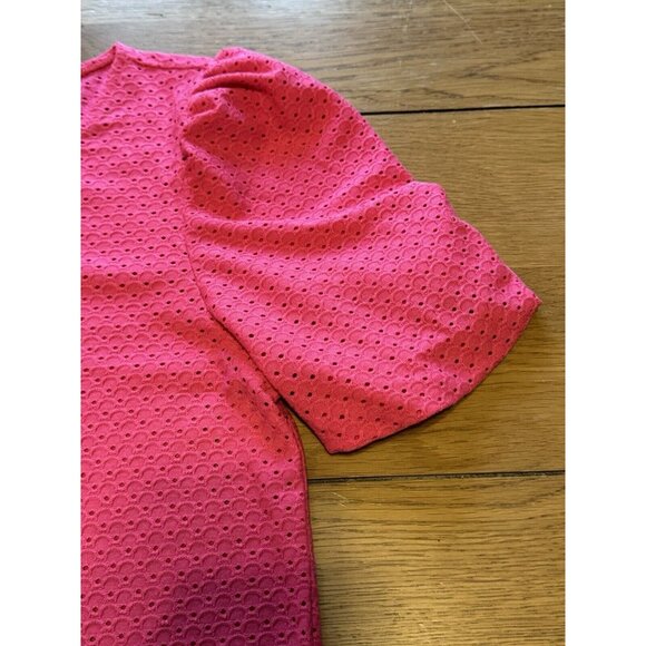 Ann Taylor Factory Women Blouse Top Long Sleeve‎ Pink Size Medium Breathable NWT - Picture 8 of 11